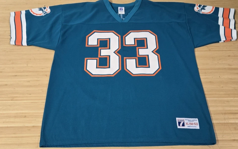 Camiseta deportiva vintage Logo 7 Kareem Abdul Jabbar #33 Miami Dolphins XL Foto 1 de 4
