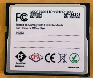 Wintec Industries 2 GB SLC NAND 42 MB/s DMA CFA ECC Compact Flash CF Memory Card - Picture 1 of 1