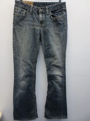 Pantalones de mezclilla para mujer Loomstate 28 Mantra Delta algodón orgánico desgastado lavado de té EE. UU. Foto 1 de 4