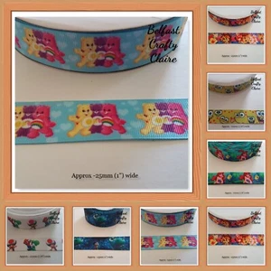 Character Themed Grosgrain Ribbon - 22/25 mm wide - CLEARANCE UP TO 30% OFF - E - Picture 1 of 13