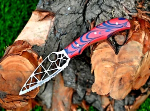 Custom Hand Made Hunting Knife / High Polish Stainless Steel Blade 2876 - Picture 1 of 4