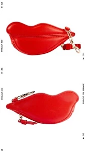 Neu DVF Diane von Furstenberg Target Lips 💋 Münzetui Geldbörse Portemonnaie 2,3x5,3 rot - Bild 1 von 5