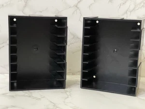 Lot of 2 VTG Add N Stac 4-Track Cassette Storage Units Holder Rack Holds 8 Tapes - Picture 1 of 6