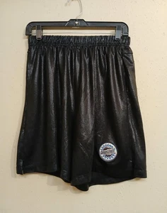 Pantalones Cortos Savage X Fenty Para Hombre Pequeños Negros Brillantes Salón Baloncesto Parche Holográfico - Imagen 1 de 11