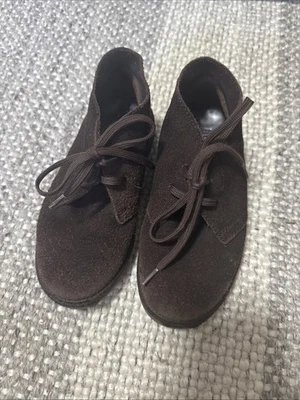 Sapatos masculinos de amarrar couro marrom Suade Gymboree 11,5 - Imagem 1 de 4