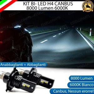 KIT FULL LED H4 8000 LUMEN 6000K 6000K BIANCO PER SUZUKI GSX 600 1998-2005 F - Foto 1 di 8