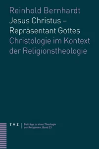 Jesus Christus – Repräsentant Gottes: Christologie im Kontext der Religions ... - Picture 1 of 1