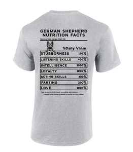 Trenz Shirt Company Dog Breed Nutrition Facts Graphic Short-Sleeve T-Shirt - Picture 1 of 22