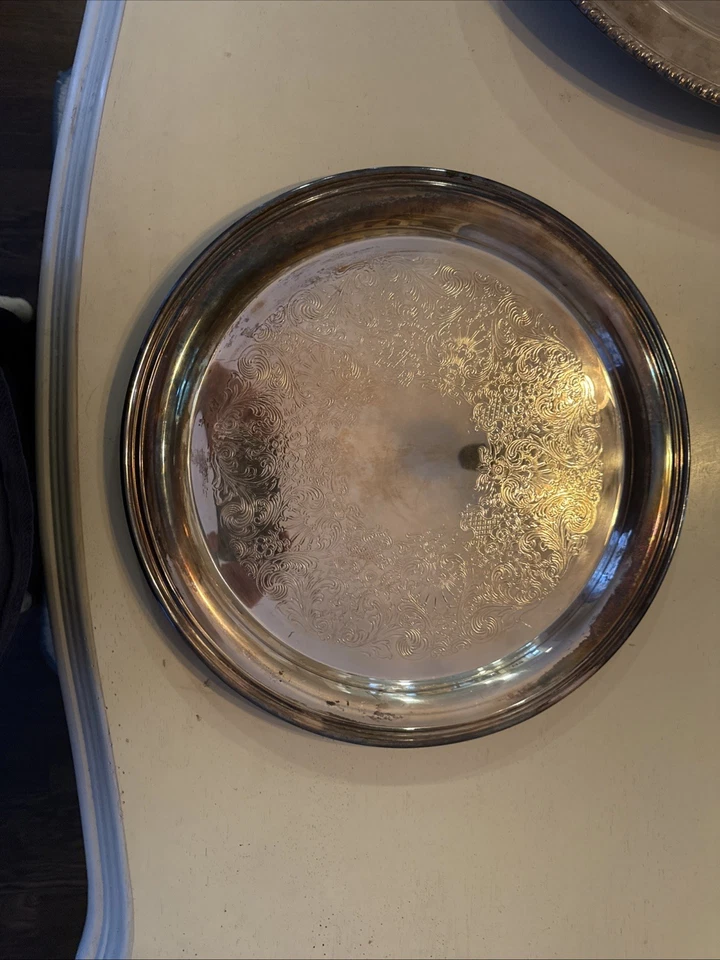 Pulsera grande enchapada vintage de International Silver Company Foto 1 de 3