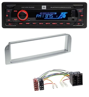 JBL AUX MP3 USB Bluetooth SD Autoradio für Alfa Romeo 147, GT - silbergrau - Bild 1 von 4