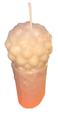 Vela pilar burbuja negra sin perfume, 3x5 pulgadas Foto 1 de 2