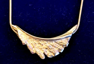 Solid Sterling silver feather necklace - Picture 1 of 6