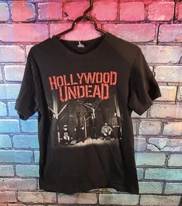 Hollywood Undead Band Shirt Men’s M/L Black Double Sided Day Of The Dead Tour - Picture 1 of 2