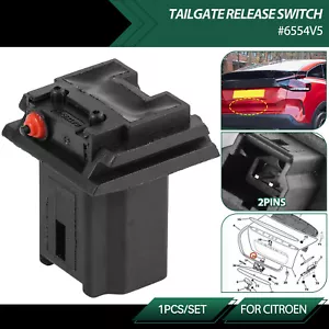 Tailgate Boot Trunk Handle Switch 6554V5 For Citroen C3 C4 Picasso Peugeot 206 - Picture 1 of 9
