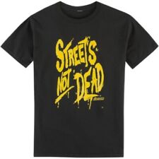 Icon Streets Not Dead Black & Yellow T-Shirt Tee Men's Size Medium # 3030-17642