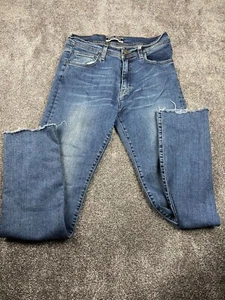 Holiday Jeans Company Mens Frayed Hem Distressed Blue Denim Jeans Size 30 - Picture 1 of 12
