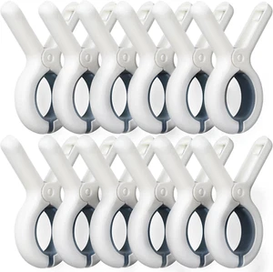 12 Pack Beach Towel Clips with Strong Anti-Rust Springs,Heavy Duty Towel Clips,P - Picture 1 of 12