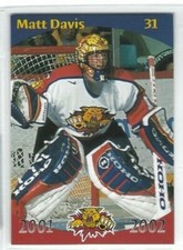 2001-02 Moncton Wildcats (QMJHL) Matt Davis
