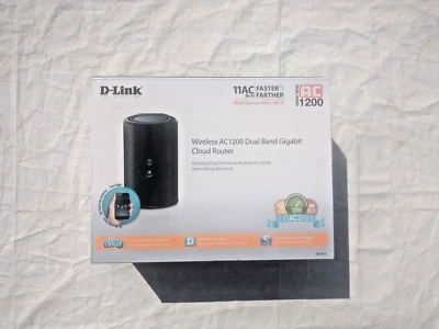 D-Link Wireless AC1200 Dual Band Gigabit Cloud Router, New Open Box - Image 1 of 4