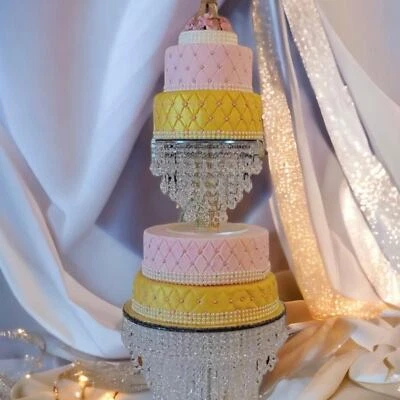 16inch  Crystal Cake Stand| Crystal Cascading Cake Stand for Wedding - Image 1 of 4