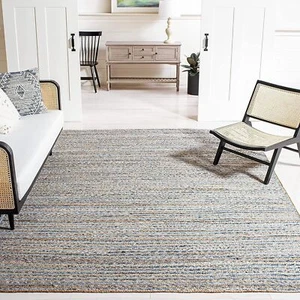 Rug Jute Denim Carpet Handmade Rectangle Farmhouse Rug Home Runner Living Room - Picture 1 of 7