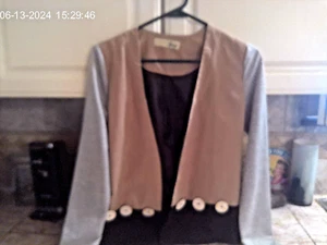 Jay Ladies Long Sleeve Lined Open Dress Jacket - Picture 1 of 4