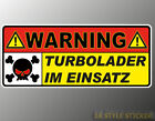 Warning Turbo Aufkleber Zylinder Turbolader New Sticker 4-5-6 Zylinder Turbo