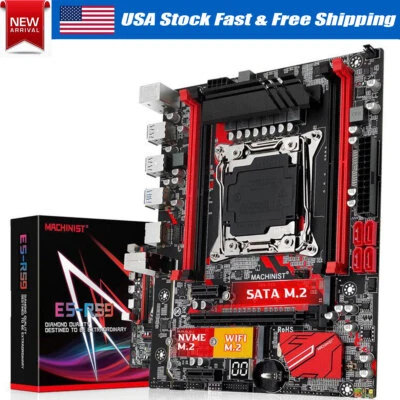 MACHINIST X99 Motherboard LGA 2011-3 Support Xeon E5 V3 V4 CPU DDR4 ECC SSD M.2 - Image 1 of 4