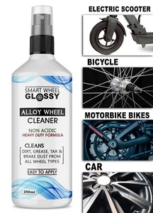 Alloy Wheel Cleaner Non Acidic For Car MotorBike Bicycle Electric Scooter 250ml - Picture 1 of 1