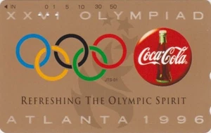 Télécarte JAPON - COCA COLA - JO OLYMPIC GAMES ATLANTA - JAPAN phonecard - Imagen 1 de 1