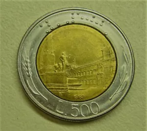 1982 or 1986 or 1988 L 500 Italy Coin Ur choice of 1 - Picture 1 of 2