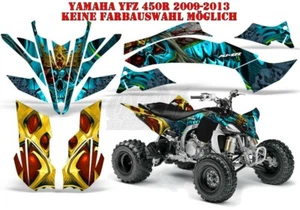 KIT GRÁFICO DE DECORACIÓN DE CARRERAS AMR ATV YAMAHA YFZ 450 04-14, YFZ450R KINGS B - Imagen 1 de 5