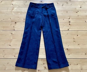 Windsor Leinen Hose Dunkelblau Marlene Schnitt Hochwertiges Leinen Gr 36/38 - Bild 1 von 4