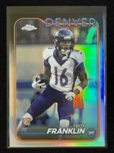 2024 Topps Chrome - Refractor Rookie #215 Troy Fraklin (RC) DENVER - Picture 1 of 4
