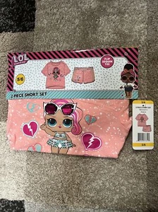 L.O.L. Surprise! Girls 2-Piece Shirt And Short Set Size 5/6 Sequin Top NWT - Picture 1 of 5