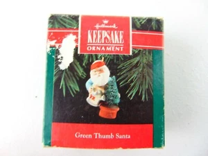 Hallmark Keepsake Decorazione Natalizia 1992 Pollice Verde Babbo Natale - Foto 1 di 5