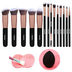 16 pièces ensemble de brosses à maquillage fond de teint kabuki fard à paupières contour brosses blush