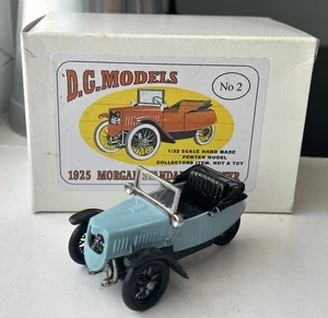 1:32 DG MODELS 1925 MORGAN STANDARD 2 SEATER HANDMADE PEWTER PALE BLUE & BLACK - Bild 1 von 22