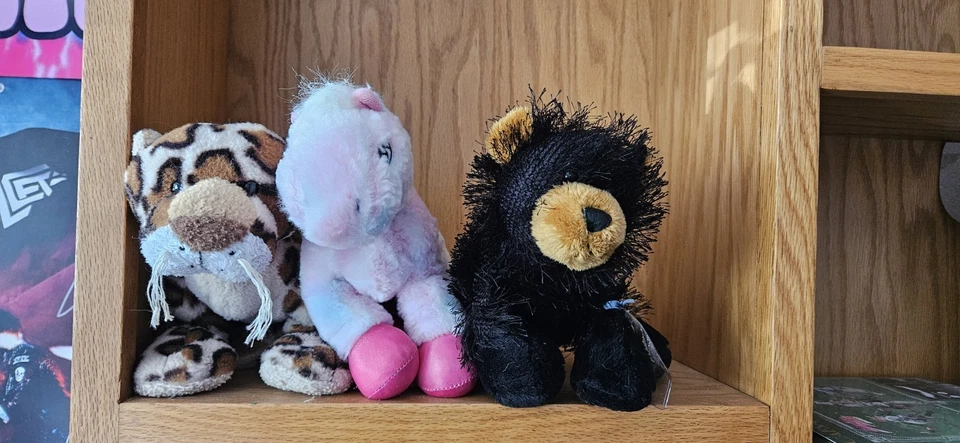 Webkinz Lote De 3 Leopardo, Oso Negro, Poni Rosa Sin Código Foto 1 de 1