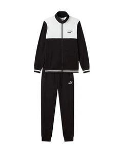 Traje de entrenamiento completo HOMBRE Puma Essentials FZ Sweat negro blanco - Imagen 1 de 7