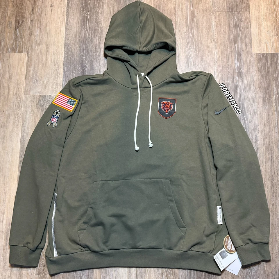 Sudadera con capucha auténtica Nike Chicago Bears 2025 Salute to Service edición estándar Foto 1 de 4