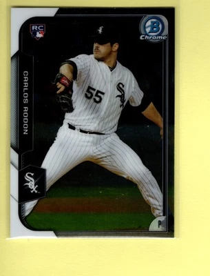 CARTÃO DE NOVATO CARLOS RODON 2015 BOWMAN CROMADO - Imagem 1 de 2
