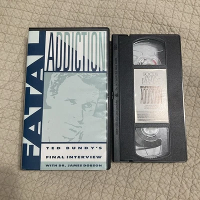 Fatal Addiction Ted Bundy Final Interview VHS Focus On The Family Cult Rare - Image 1 of 4