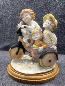 lovely Giuseppe Armani ? Style - "3 Boys on a tricycle with a dog" - Foto 1 di 19