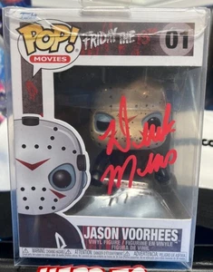 DEREK MEARS FIRMATO FUNKO POP #01 VENERDÌ 13 JASON VOORHEES JSA CERT - Foto 1 di 4