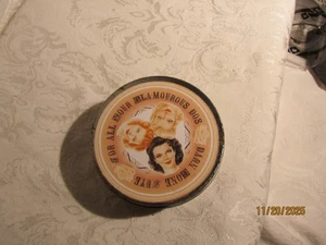 Vintage For All Your Glamourous Dos Darn Gone Cute Cream Metal Tin Full - Picture 1 of 7
