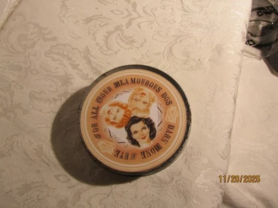 Vintage For All Your Glamourous Dos Darn Gone Cute Cream Metal Tin Full - Image 1 of 4
