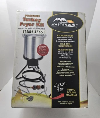 Masterbuilt 30 Quart Turkey, Lobster, Shrimp, Fries Fryer Kit NEW SEALED NOS - Image 1 of 3