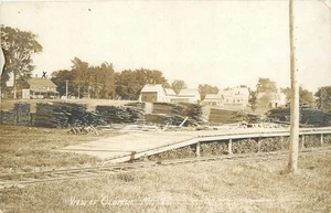 1912 Olaman Maine Railroad Lumber Sawmill occupation RPPC Postcard 25-6247 - Imagen 1 de 2
