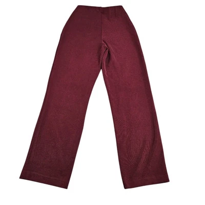 TravelSmith Pants Womens Size XS Pull On Stretch Slinky Travel Comfort Burgundy - Image 1 of 4
